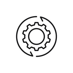 technical support icon isolated on white background