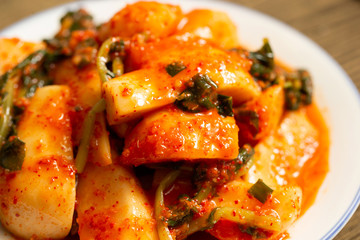 Chonggak kimchi, Korean radish pickle 
