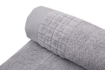 Rolled towel, fabric detail.