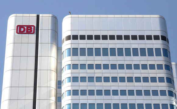 FRANKFURT, GERMANY : The German Bahn building, in Frankfurt,Germany.The German Bahn AG (DB) is a transport company in the Federal Republic of Germany, based in Berlin.