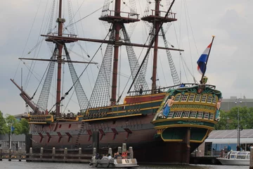 Tuinposter Schip oud schip in Nederland