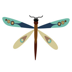 Butterfly Night Butterfly. Insects. Simple vector illustration.