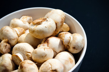A pile of fresh mushrooms