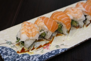 Salmon Rolls (Sushi Rolls), Japanese Food