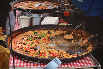 Paella, Portobello Market, London, United Kingdom