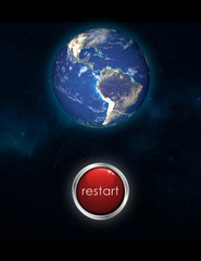 a button to restart planet earth