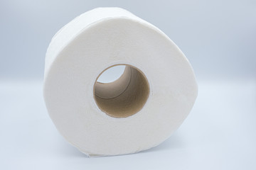 a white tissue on white background.