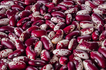 fresh organic natural beans on a white background
