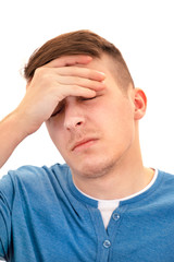 Man feel Headache