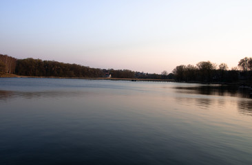 sunrise over the river