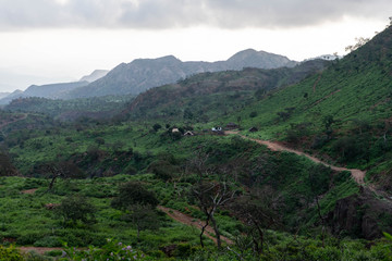 Traditional huts in Bankoualé