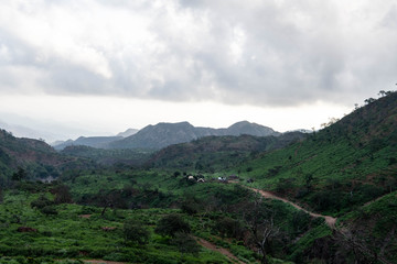 Traditional huts in Bankoualé