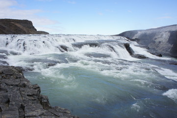 Fototapeta na wymiar Wasserfall Island