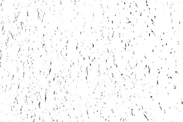 Distressed black texture. Dark grainy texture on white background. Dust overlay textured. Grain noise particles. Rusted white effect. Grunge design elements. Vector illustration, EPS 10.