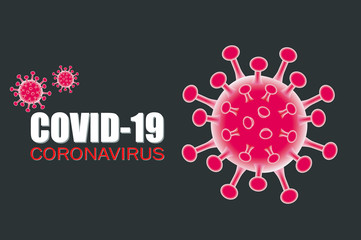 Coronavirus Covid-19 Background Illustration with Corona Virus