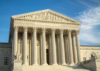 Supreme Court building in Washington, DC, United States of America	