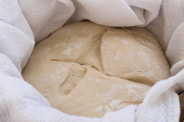 Bread dough in the making.