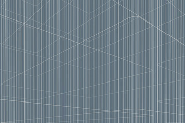 Abstract intersecting lines resembling a drawing of a modern building. Grey background.