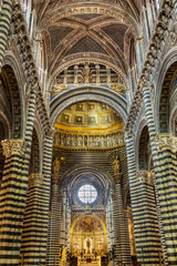 Obraz premium Interior Cathedral, Siena, Italy