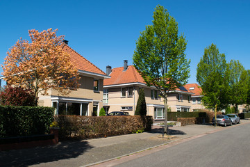 Fototapeta na wymiar Row of Dutch houses