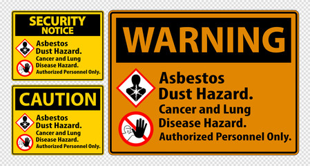 Label Disease Hazard, Authorized Personnel Only Isolate on transparent Background,Vector Illustration