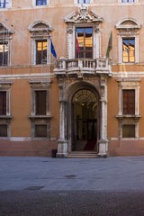 Fototapeta na wymiar Umbria region institutional building in Perugia, Italy