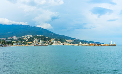 Fototapeta na wymiar Yalta city on the Black Sea