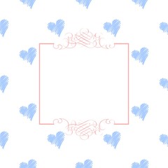 Heart shaped celebration invitation illustration vector background for websites, wallpapers, birthday card, scrapbooking, fabric print, pattern textile print, baby shower invitation. 