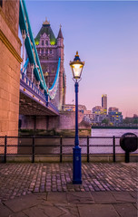 Tower Bridge, combined bascule and suspension bridge over the River Thames in London, England, UK near the Tower of London © othman