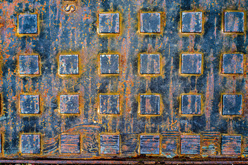 old rusty metal plate texture