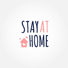 Stay At Home Vector Design For Banner And Background