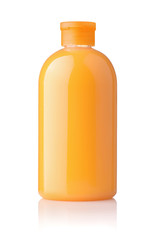 Bottle of orange shower gel