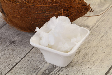 Dietary Coconut oil in the bowl