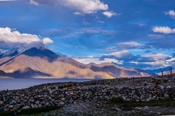 mountain landscape with blue sky
