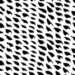 Hand drawn brush strokes seamless pattern