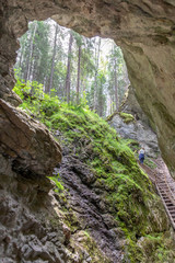 Serga river in Deer streams national park. Sverdlovsk region, Ural, Russia.