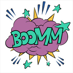 comic book speech bubbles onomatopeia expression letters