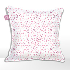 Vector Cushion or Pillow with Terrazzo, Rock, Granite or Stone Pattern Printed