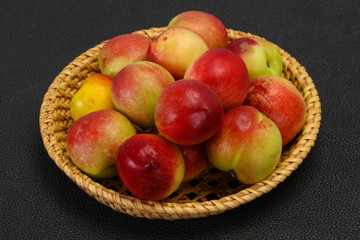 Sweet tasty fresh ripe apricots
