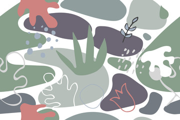 Background with Doodle Elements