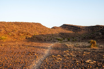 Fototapeta na wymiar Aburma's desert at sunset
