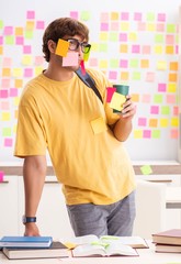 Student preparing for exams with many conflicting priorities