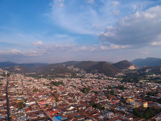 Fototapeta na wymiar aerial view of the city in Mexico 