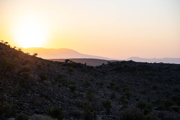 Aburma's desert at sunset