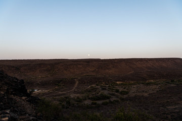 Aburma's desert under moonlight