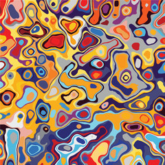 Abstract marbled texture. Liquid paint abstraction