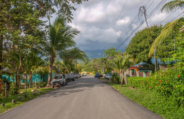 The village of Uvita at the pacific coast of Costa Rica
