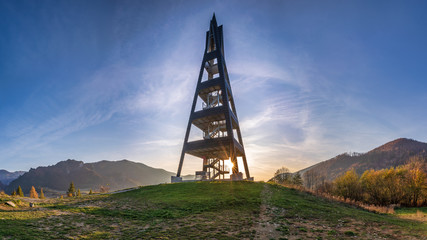 Panorama lookout tower over Terchova