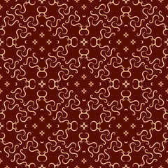 Baroque royal pattern. Symmetric ornament.