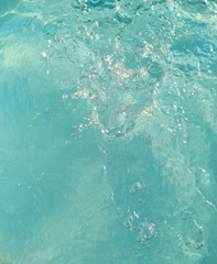 Fresh blue water wave photo background